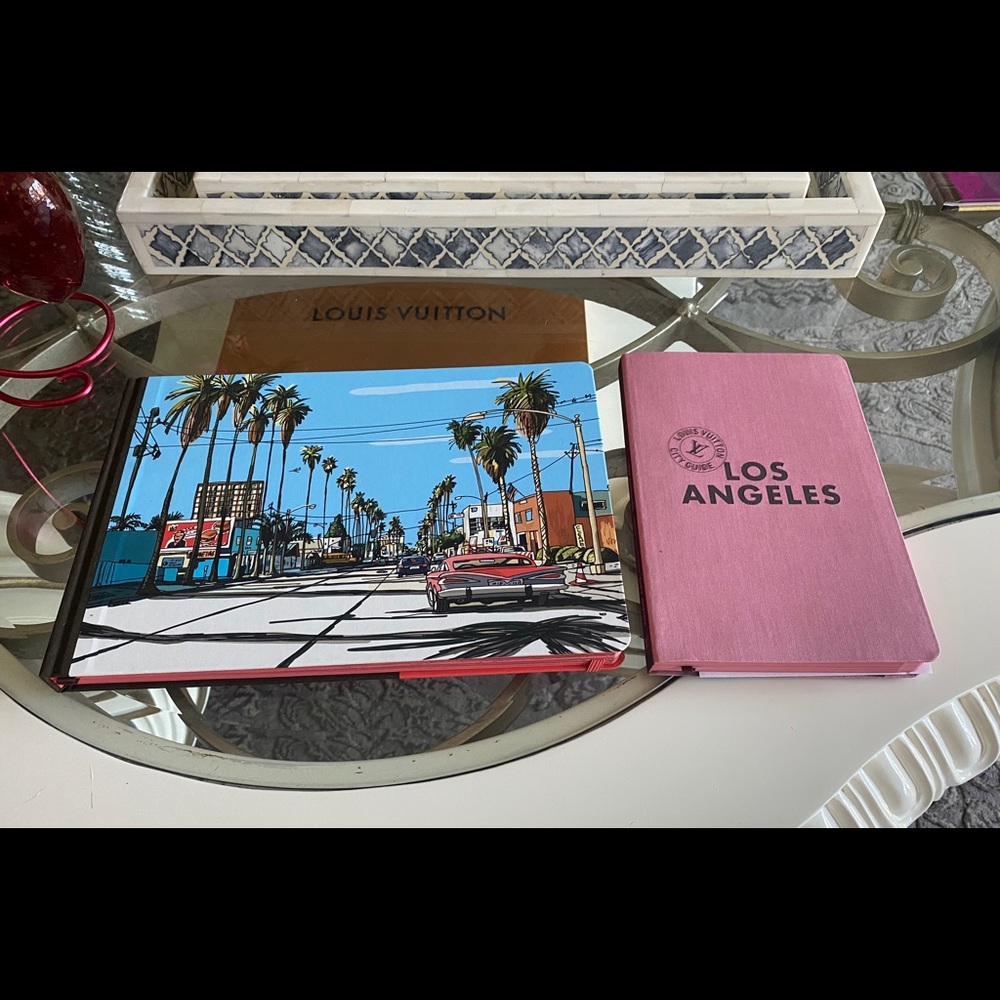 TWO LA city guide Louis Vuitton books.